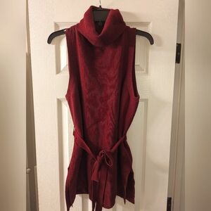 Anthropologie Belted Turtleneck Tank
